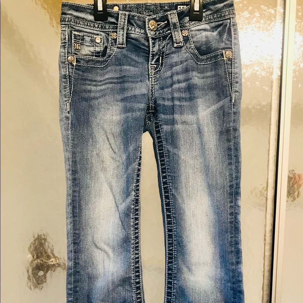 Girls size 10 bootcut Miss Me jeans